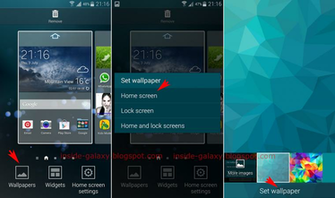 Inside Galaxy Samsung S5 Change Wallpaper In Android