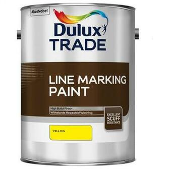 Dulux Trade Line Marking Paint Yellow 5l Decorator Centre