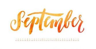 Bie Hand Lettered September Desktop Wallpaper