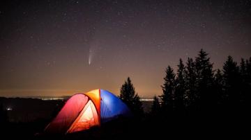 Wallpaper Tent Camping Mountains Nature