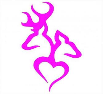 Camo Browning Heart Background Logo