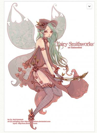 Saturn Sky On Kewpie Twin Mask Fairy Art Faeries