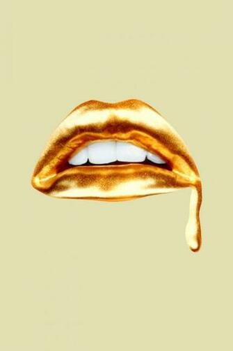 iPhone Wallpaper Gold Lips Sexy iPhonetokok Infinity Hu