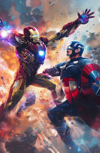 Iron Man Vs Captain America Wallpaper