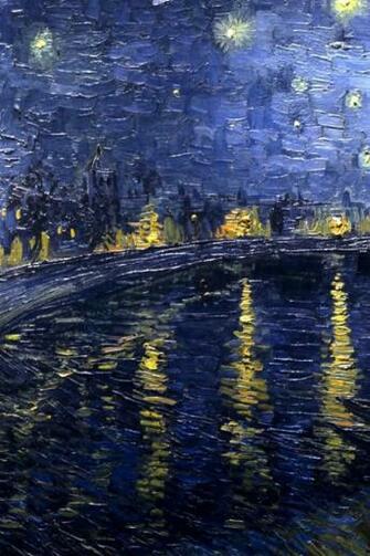 Vincent Van Gogh Starry Night Over The Rhone Wallpaper Art HD