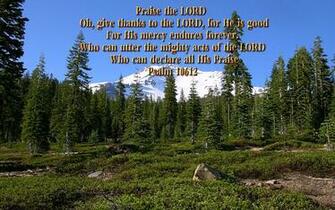 Scenic Wallpaper With Bible Verses