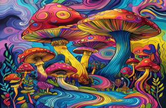 Trippy Shroom Wallpaper