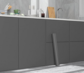 Homease Smooth Dark Grey Wallpaper X118 Solid Color Skin