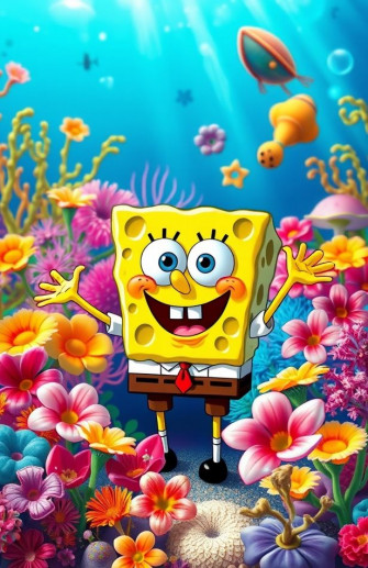 Spongebob Flower Background