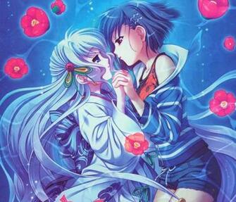 Anime Girls Yuri Kiss