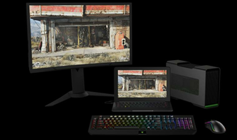 Plug An External Mouse Monitor And Keyboard Into The Razer Core