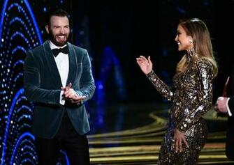 Chris Evans Image And Jennifer Lopez Onstage During