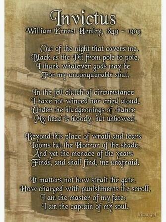 Invictus Prose On Parchment Look Background Spiral Notebook By