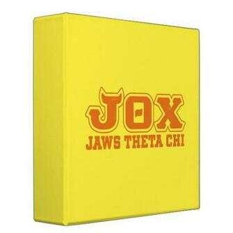 Jox Jaws Theta Chi Logo Binder