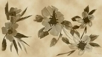 Sepia Aquarellen Wallpaper