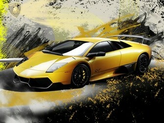 The Yellow Cool Car Wallpaper Auto Desktop Background