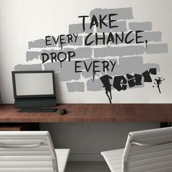 Wall Sticker Take Chance Drop Fear Jpg