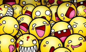 Funny Smiley Faces Wallpaper