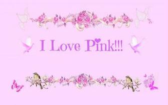 I Love Pink Wallpaper