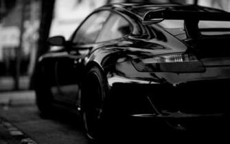 Porsche In Black Wallpaper HD
