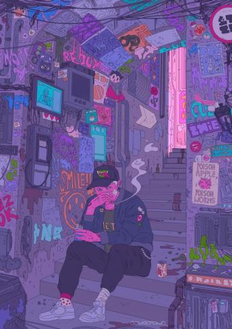 Lofi Aesthetic Art Vibes Wallpaper