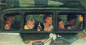 Norman Rockwell Thanksgiving Desktop Wallpaper