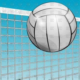 Ball And Net Volleyball Background Vector Image Of Sport