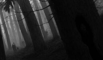 Wolves Dark Horror Creature Creatures Creepy Forest Trees Wallpaper