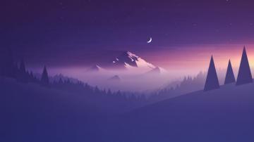 Wallpaper Id Minimalism Minimalist Mountains Artist