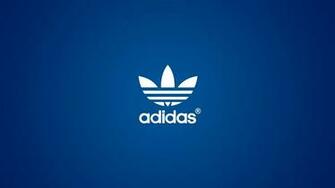 Adidas Brand Blue Background