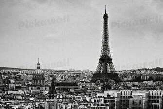 Paris Black And White Wallpaper Removable In