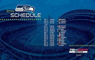 Espn Seattle Seahawks Co Branded Schedule On