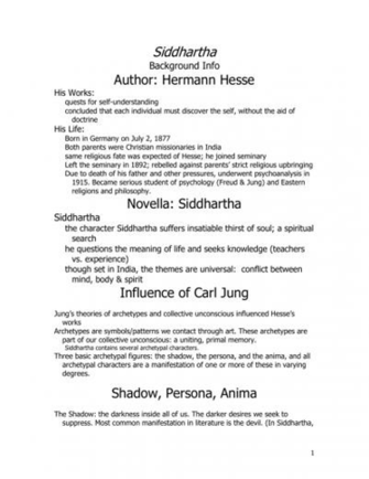 Siddhartha Background