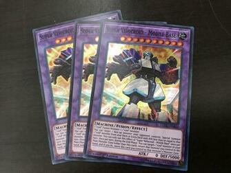 3x Super Vehicroid Mobile Base Ledu En030 Yugioh Nm