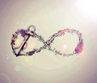 Anchor Quote Wallpaper Cute Girly Infinity