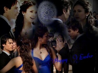 Elena Damon The Vampire Diaries Wallpaper
