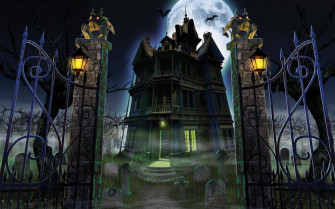 Haunted House Halloween Wallpaper