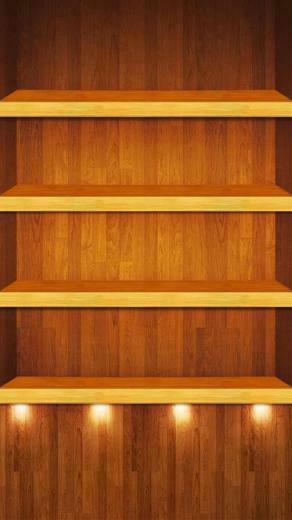 Wood Shelf HD iPhone Wallpaper