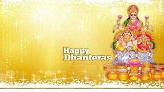 Happy Dhanteras Lakshmi Mata And God Kuber Wallpaper