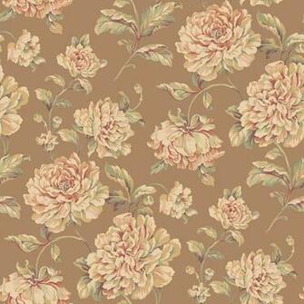 Arlington Bronze Painterly Floral Wallpaper Eclectic
