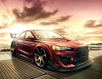 3d Lancer Evo X Wallpaper iPhone Wallpaperlepi