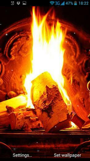 Live Wallpaper Fireplace For
