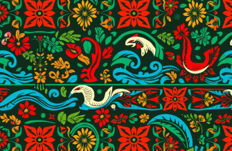 Polynesian Tribal Wallpaper