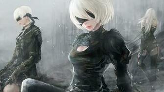 Game Sensuality Sensual Sexy Woman Girl Art Nier Automata Yorha 2b