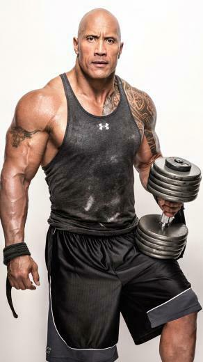 Dwayne Johnson Actor Workout 8k Wallpaper