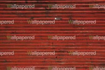 Red Rust Garage Door Wallpaper