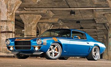 Photo Chevrolet Camaro Blue Cars