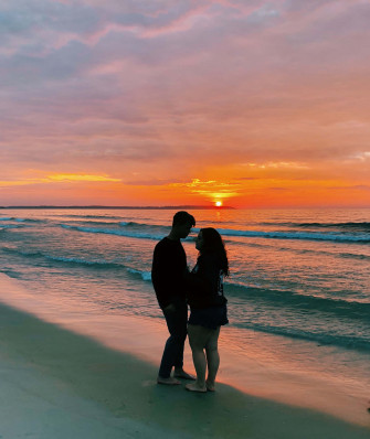 Couple At Beach Picture X Wallpaper
