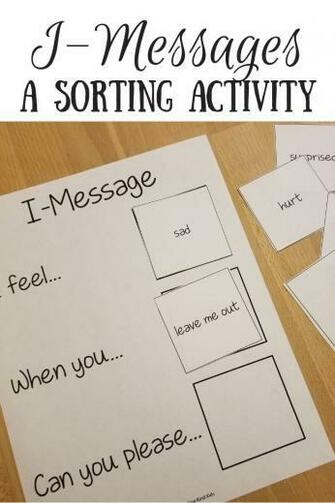 I Message Activity With Image Teaching Emotions Emotional