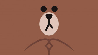 Cute Brown Bear Wallpaper